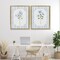 Stupell Industries Blue Blooms & Stripes 2pc Floating Frame Set, design by Tava Studios